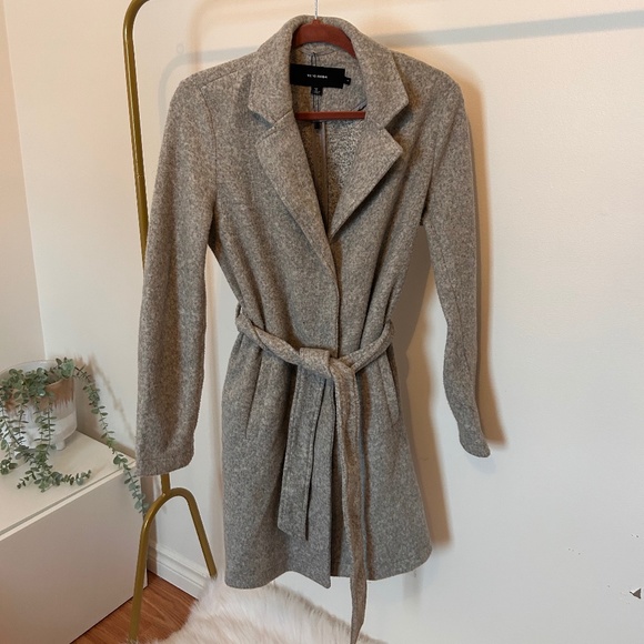 MEDIUM GREY VERA MODA COAT - Picture 1 of 3